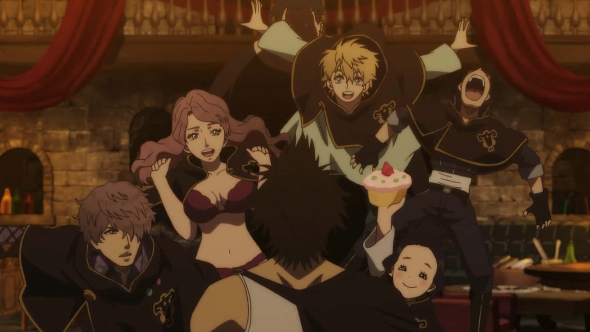 Black Clover, Black Bull, tavern, Full HD Desktop Wallpaper