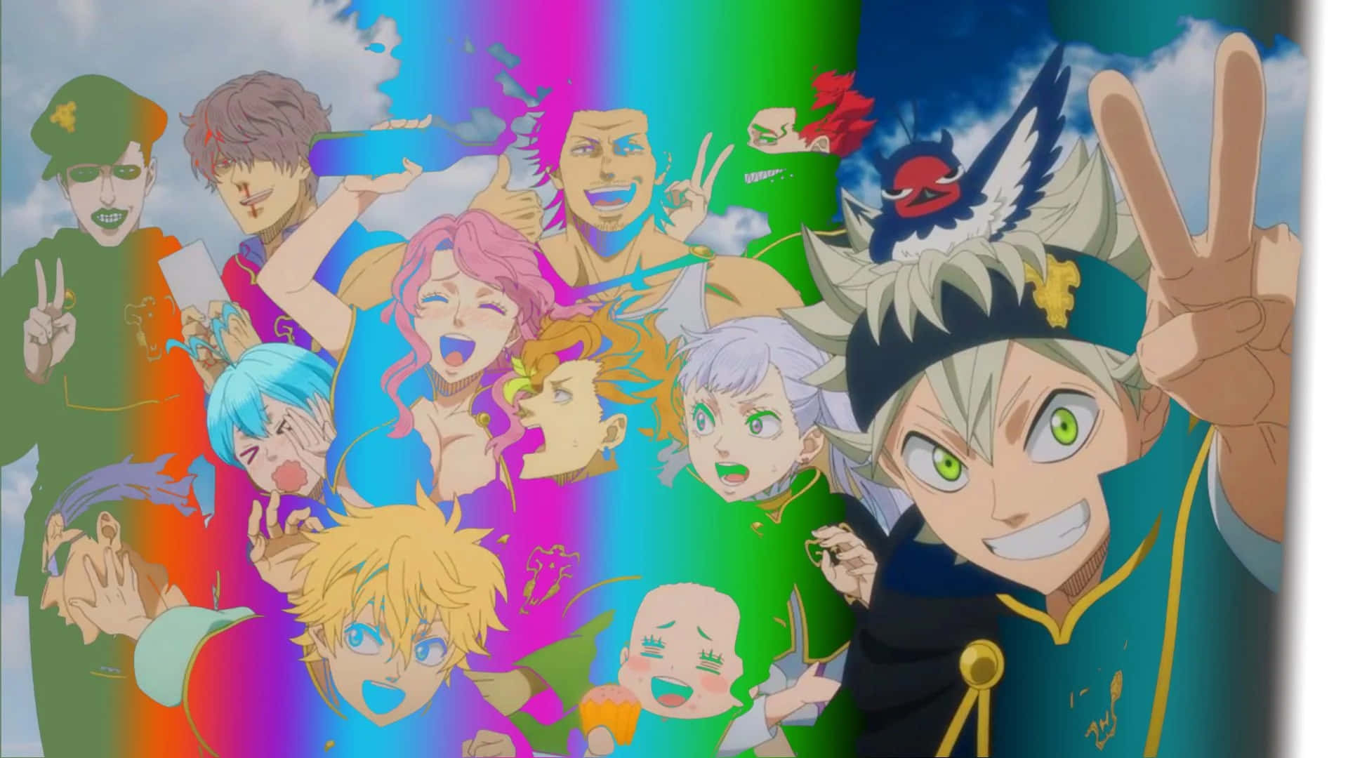 Black Clover, Black Bull, team celebration, Full HD Desktop Wallpaper