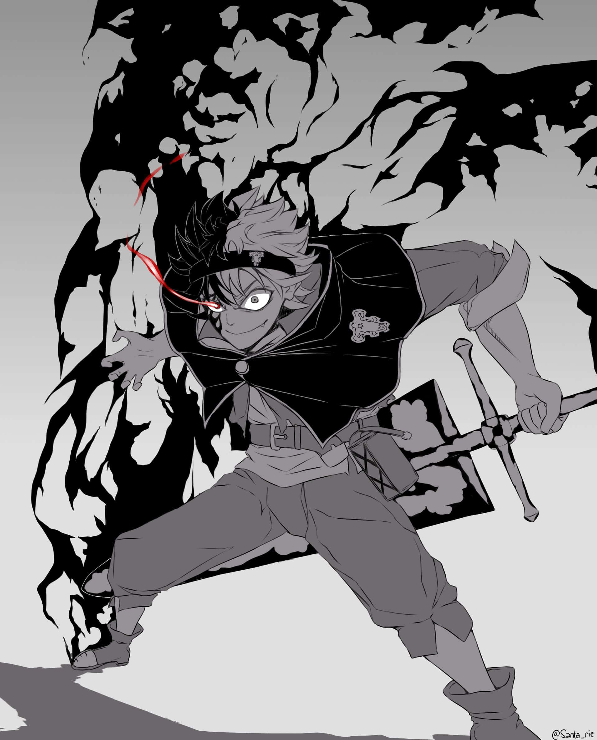 Black Clover, iPhone, anime warrior, Full HD Phone Wallpaper