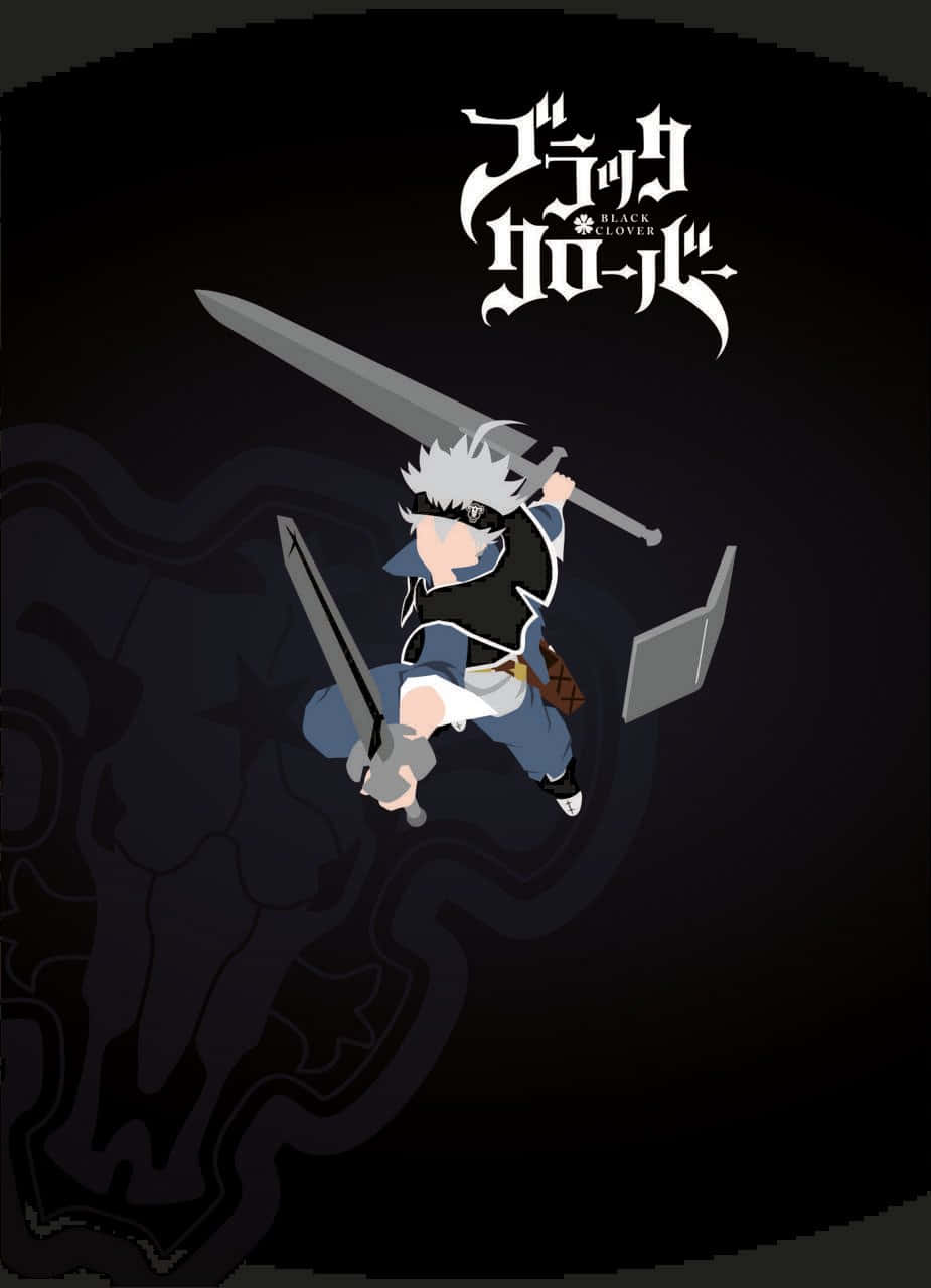 Black Clover, anime warrior, white hair, HD Phone Wallpaper