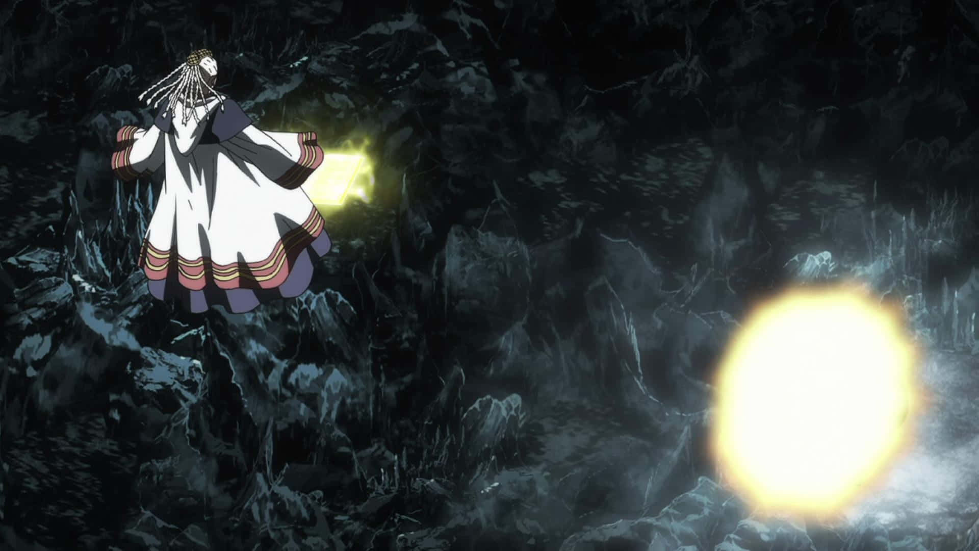 Black Clover, Licht, glowing yellow orb, Full HD Desktop Wallpaper
