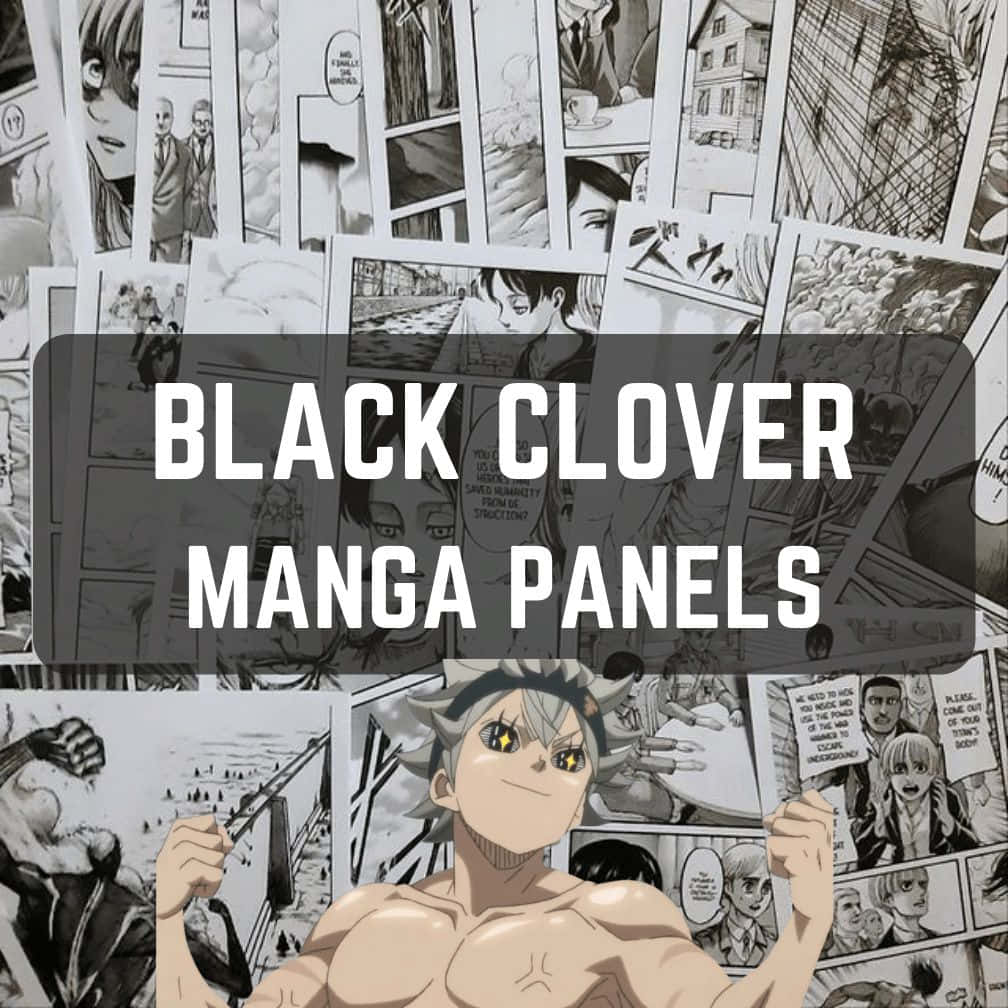 Black Clover Manga, manga panels, black and white, SD Desktop Wallpaper
