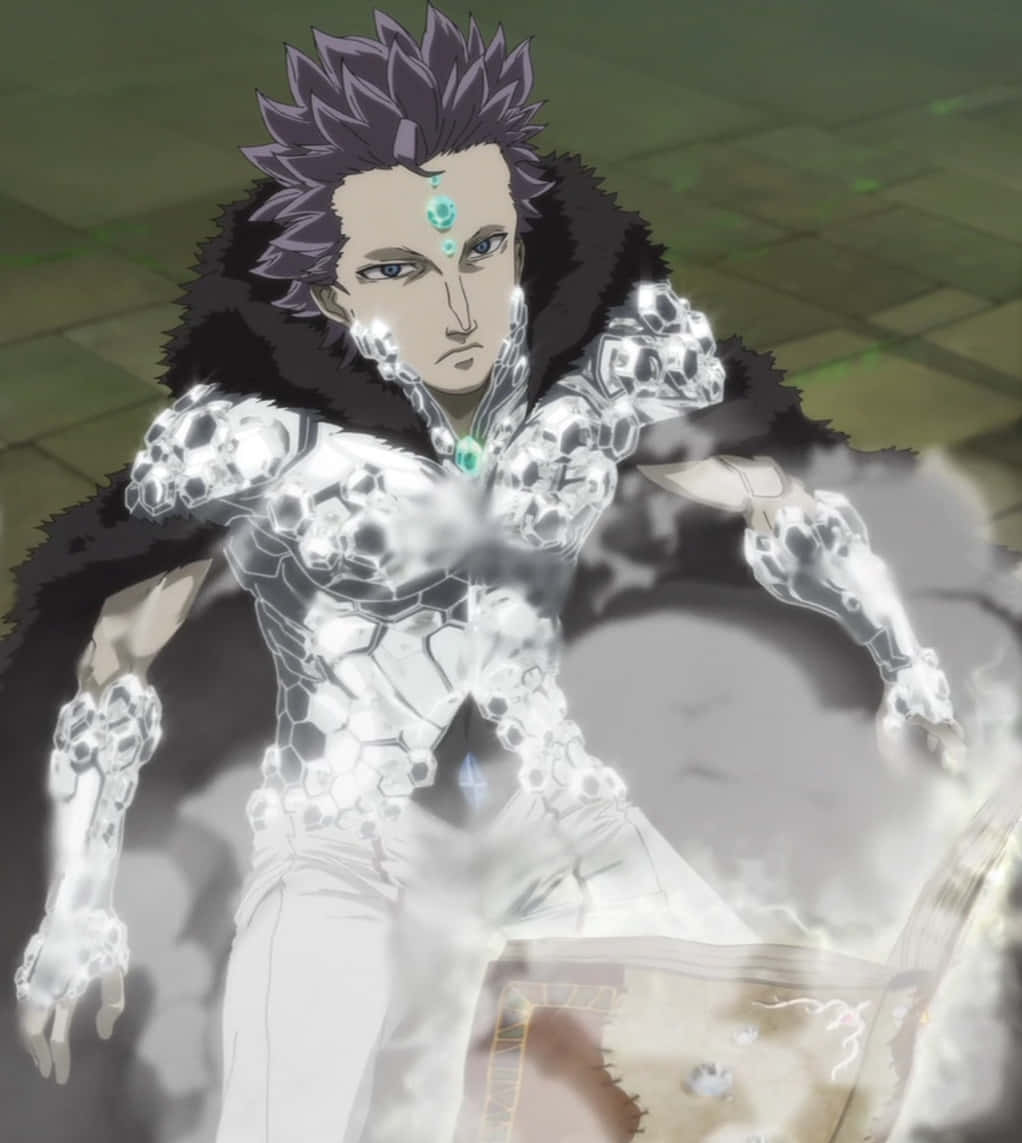 Black Clover Mars, crystal armor, spiky-haired anime warrior, SD Phone Wallpaper
