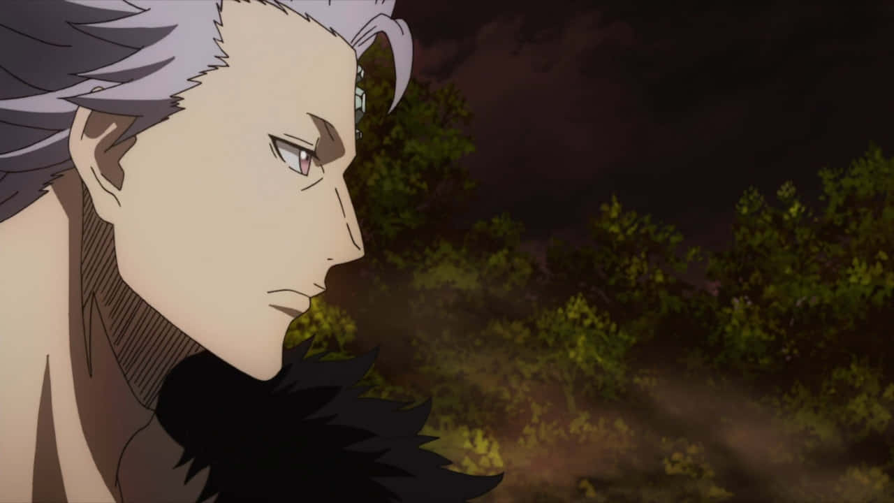 Black Clover Mars, silver-haired anime character, red eyes, HD Desktop Wallpaper