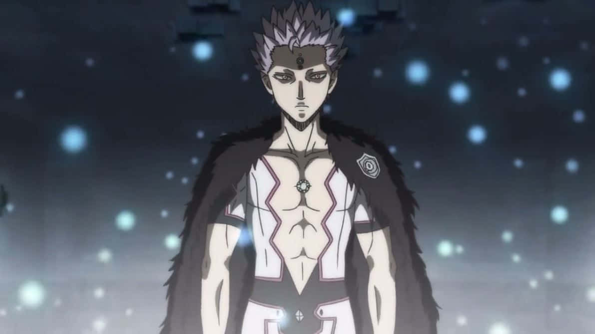 Black Clover Mars, spiky-haired anime male, dark starry sky, SD Desktop Wallpaper