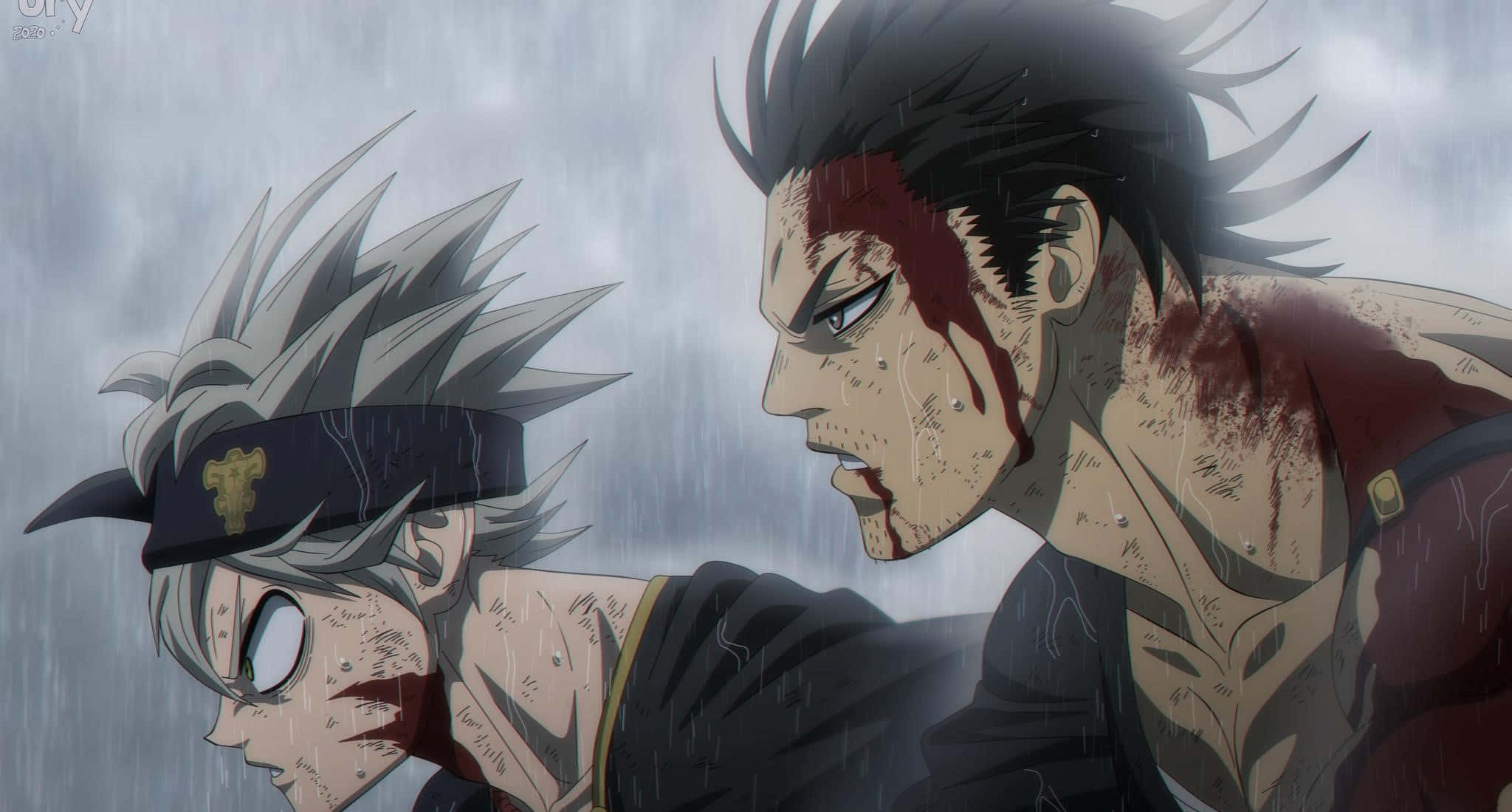 Black Clover, Yami, downpour, Full HD Desktop Wallpaper