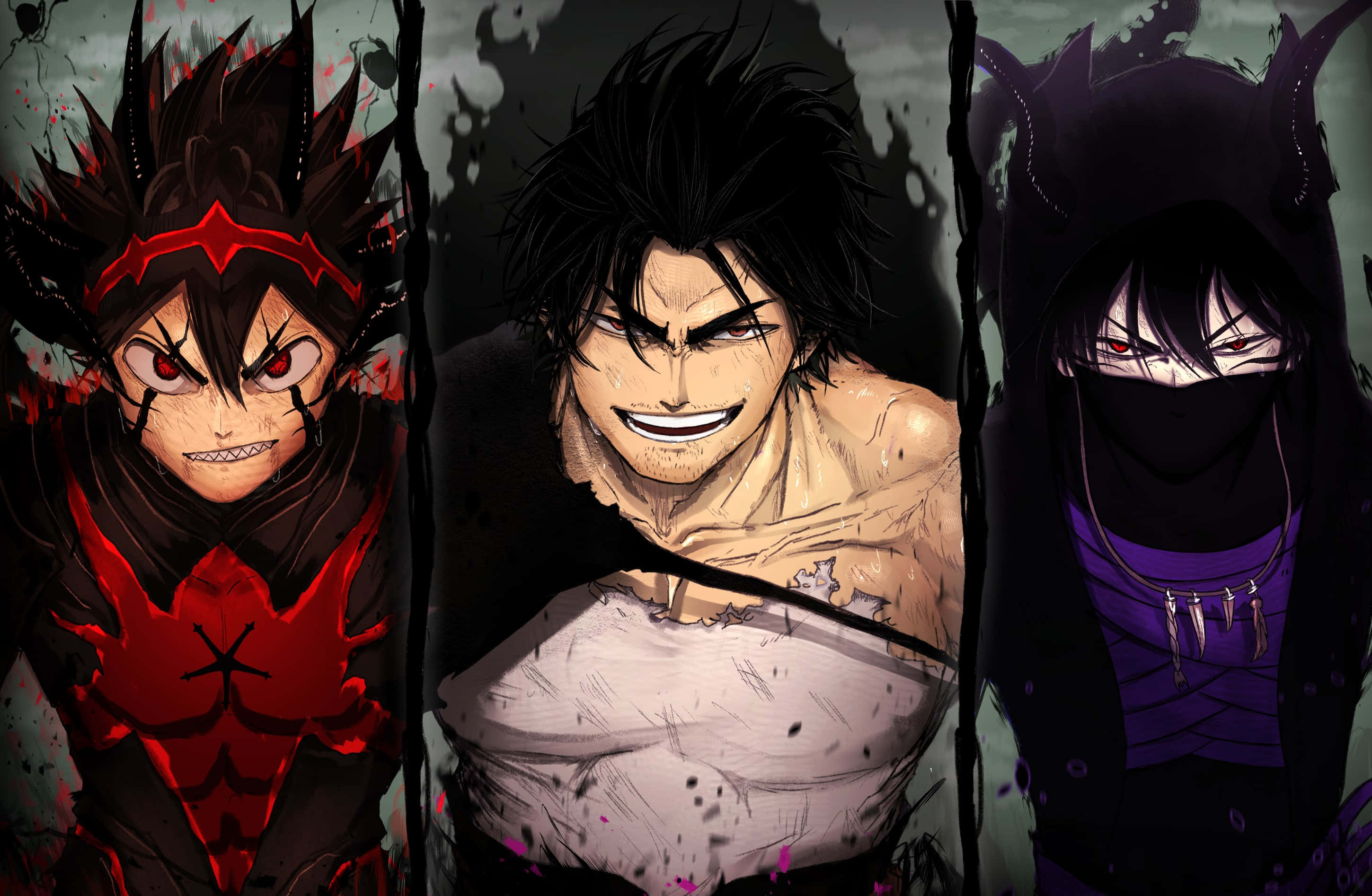 Black Clover, Yami, anime warriors, 2K Desktop Wallpaper
