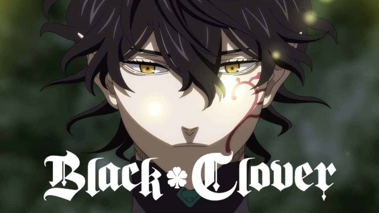Black Clover Yuno, dark hair, glowing yellow eyes, HD Desktop Wallpaper