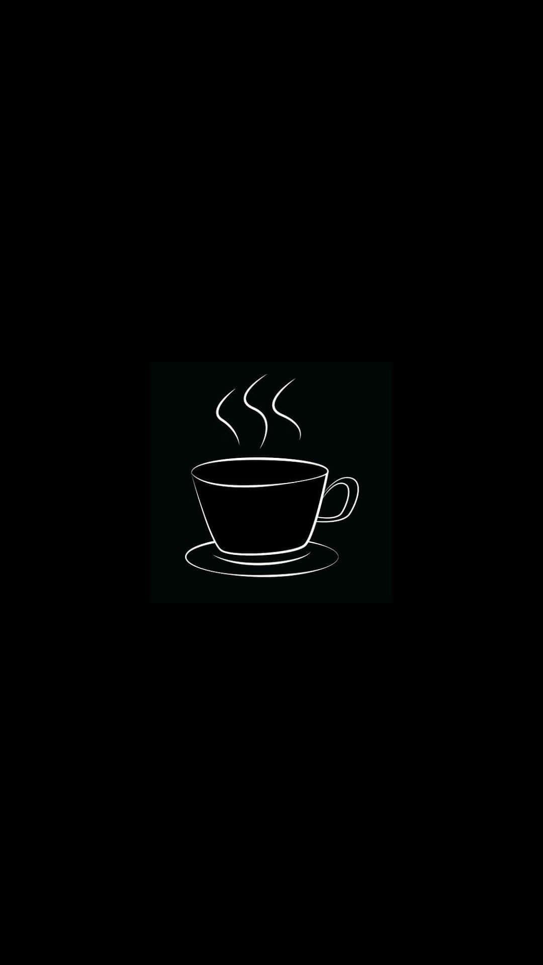 black coffee, steaming coffee cup, saucer, Full HD Phone Wallpaper