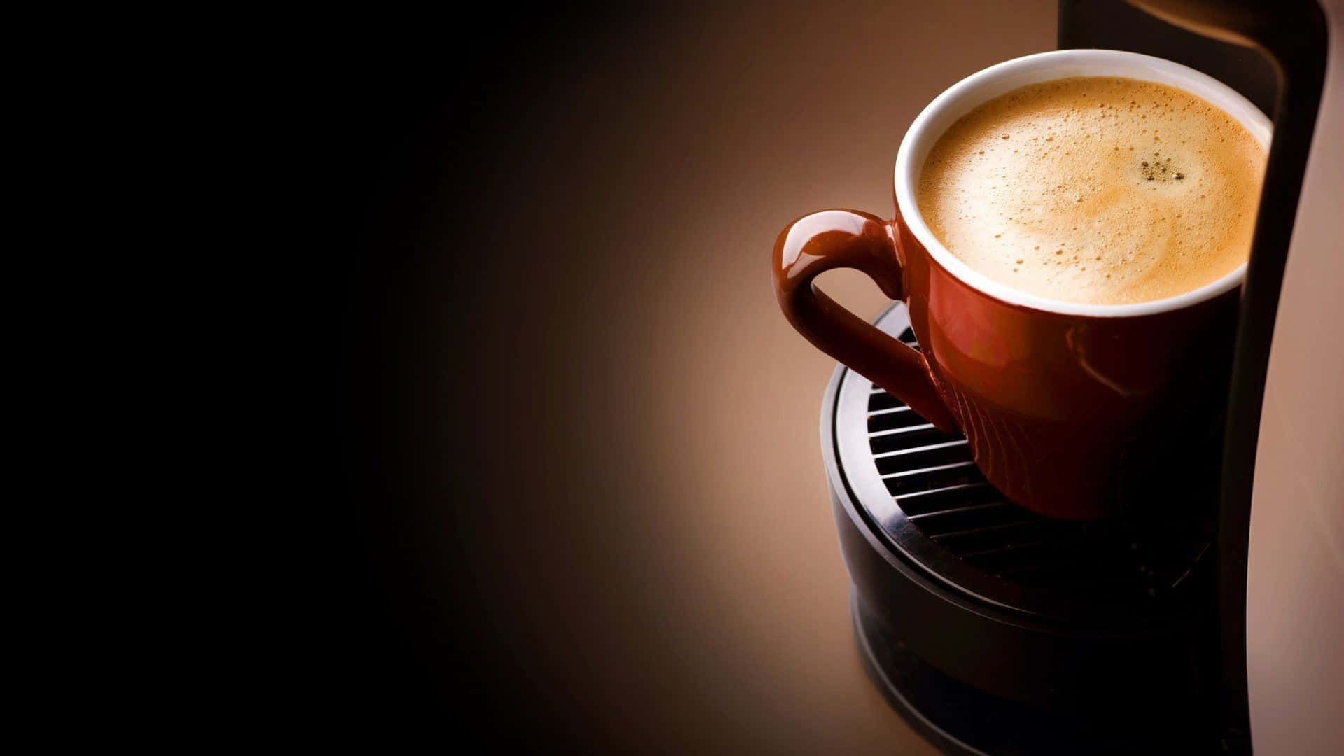 black coffee, rich brown coffee cup, frothy crema, Full HD Desktop Wallpaper