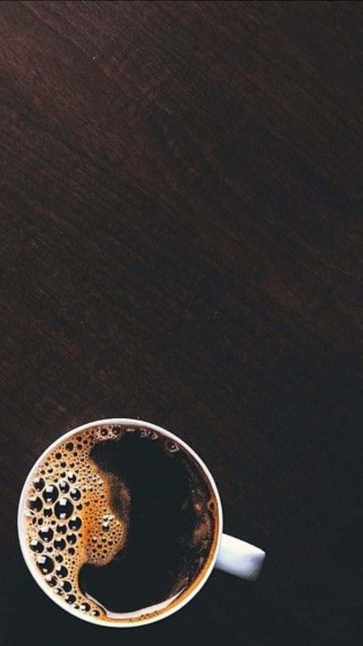 black coffee, white ceramic mug, dark coffee, HD Phone Wallpaper