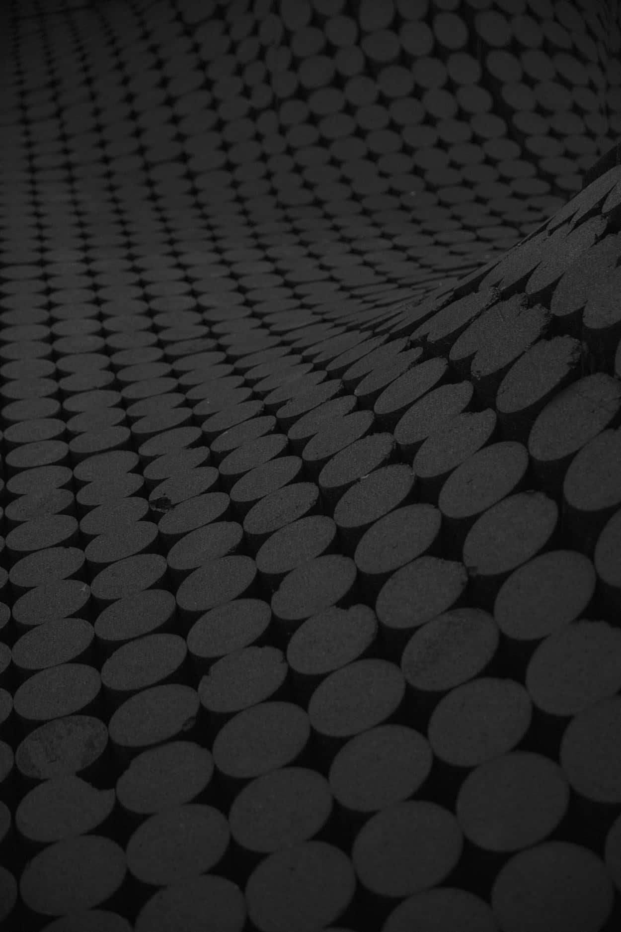 Black Cool, monochrome, curved surface, HD Phone Wallpaper