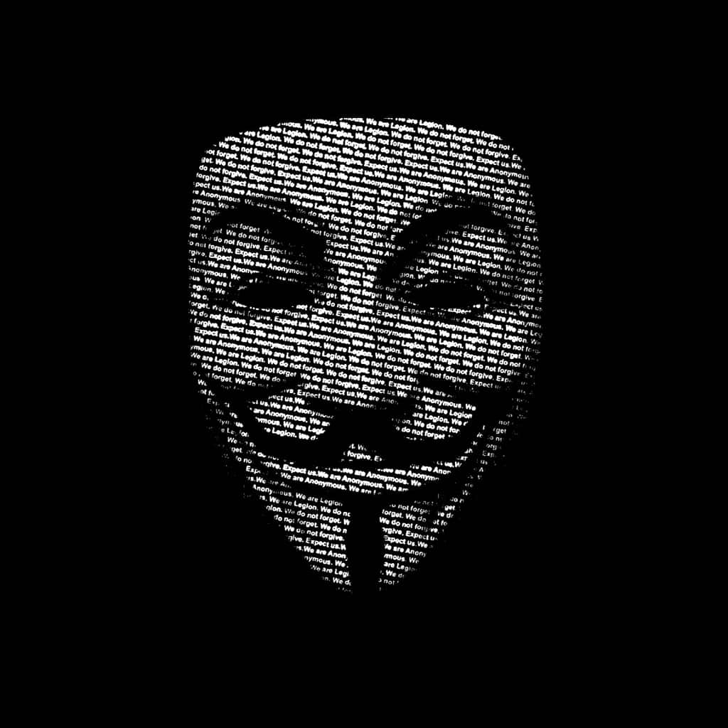 black cool, glowing white skull silhouette, We are Legion We are Anonymous We do not forgive We do not forget Expect us, SD Desktop Wallpaper