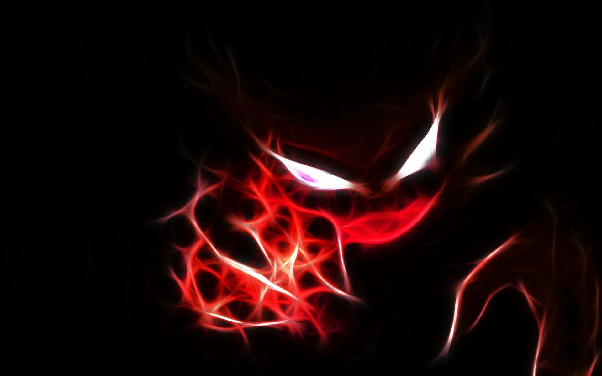Black Cool, red glowing face, sharp white eyes, Full HD Desktop Wallpaper