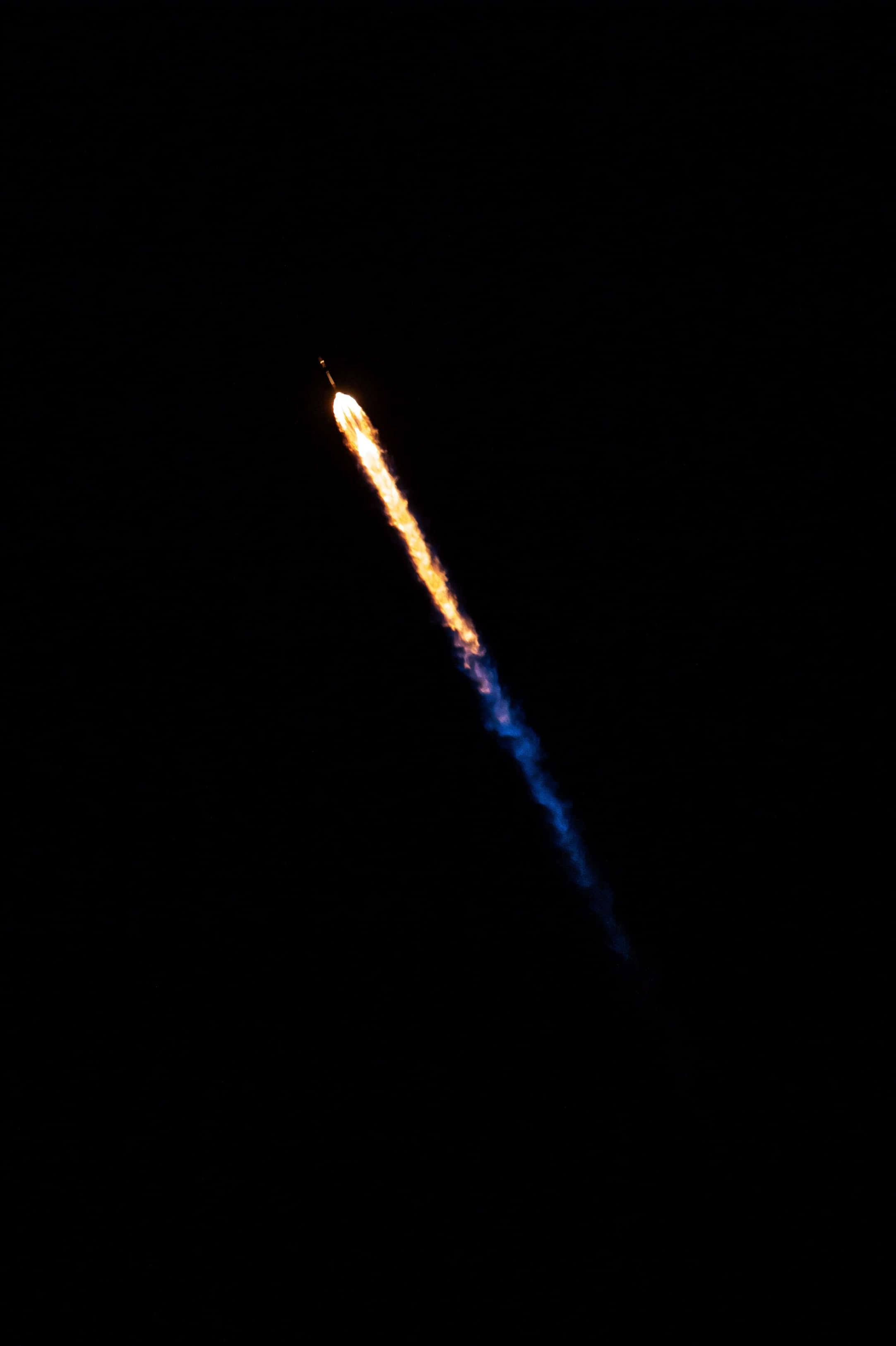Black Cool, rocket, night sky, 2K Phone Wallpaper