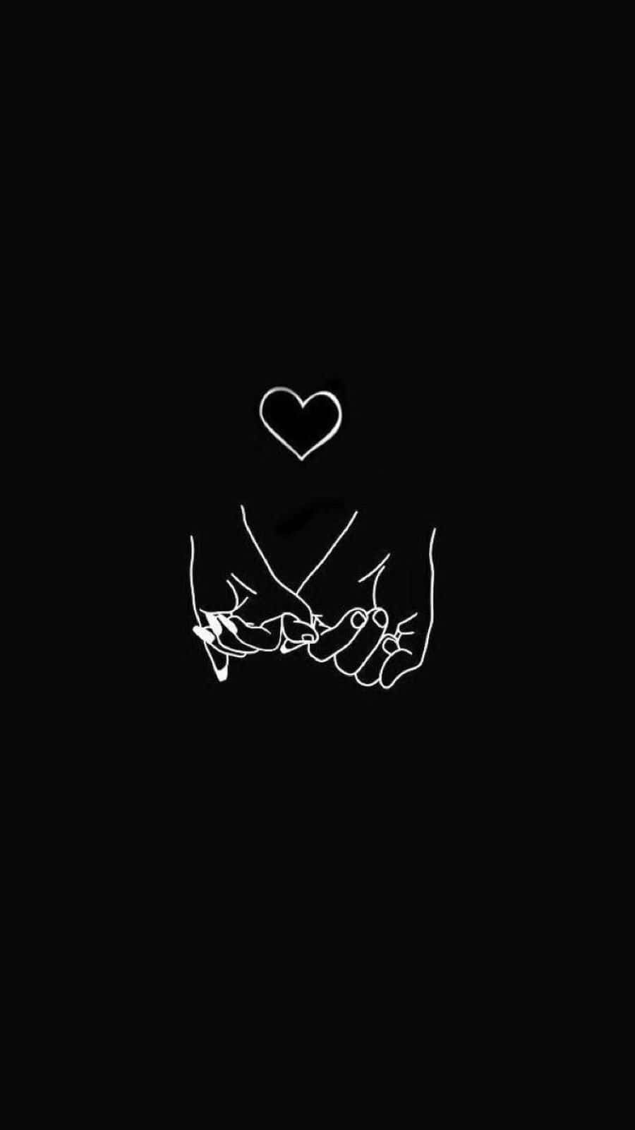 black couple, dramatic sunset, minimalist white line art, HD Phone Wallpaper