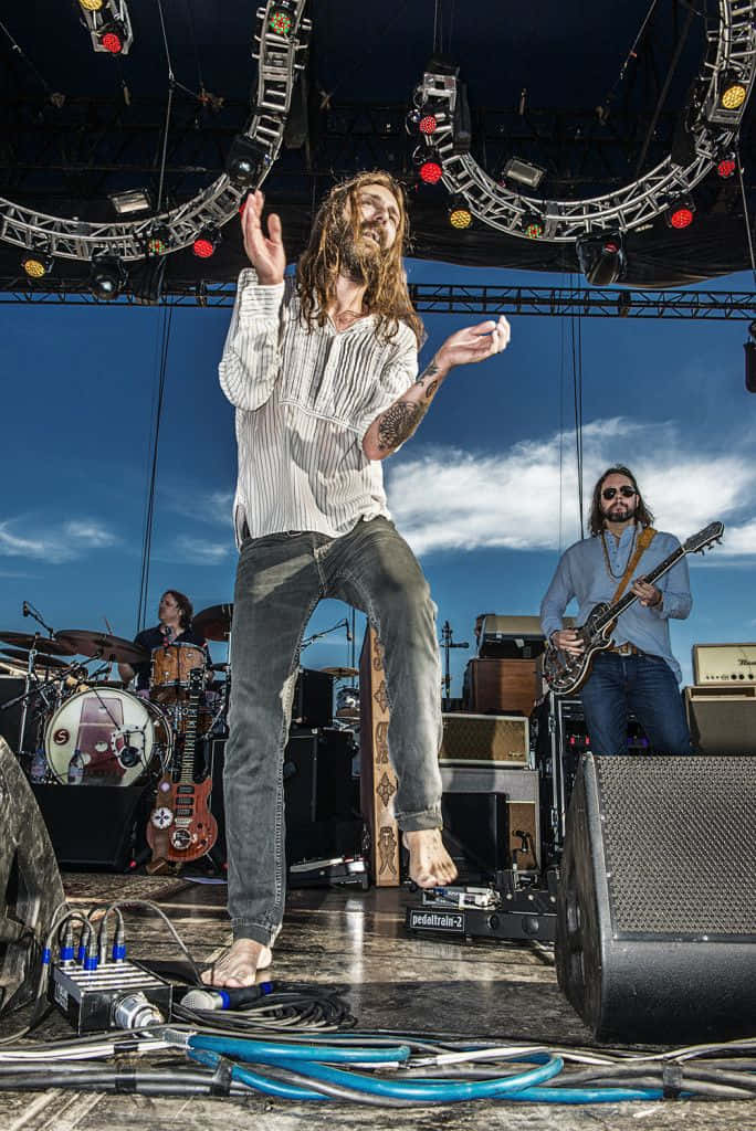 The Black Crowes, bearded musician, band, SD Phone Wallpaper