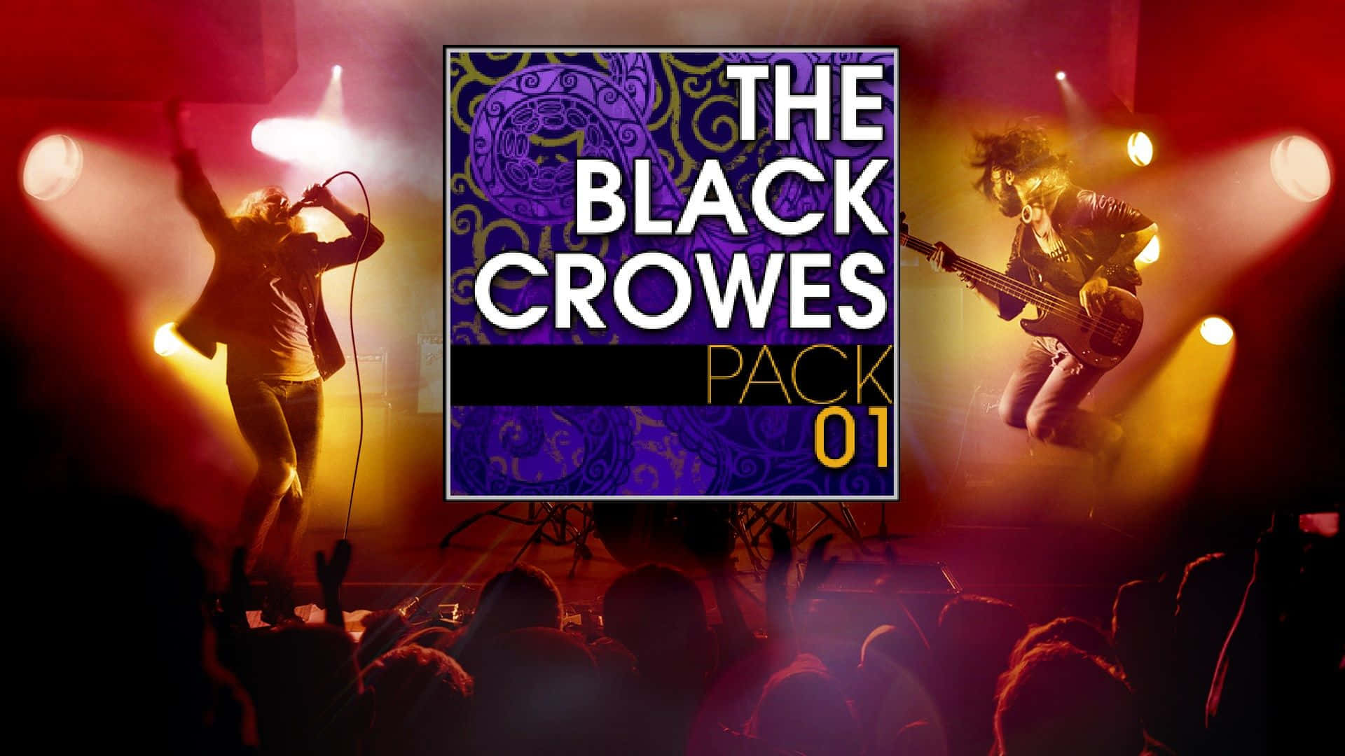Black Crowes, concert stage, red and yellow spotlights, Full HD Desktop Wallpaper