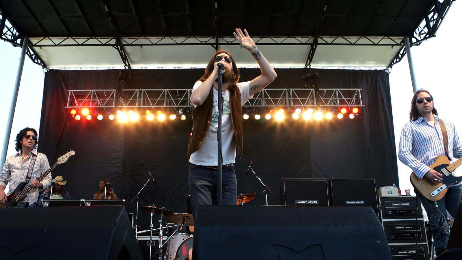 Black Crowes, rock band, outdoor stage, HD Desktop Wallpaper