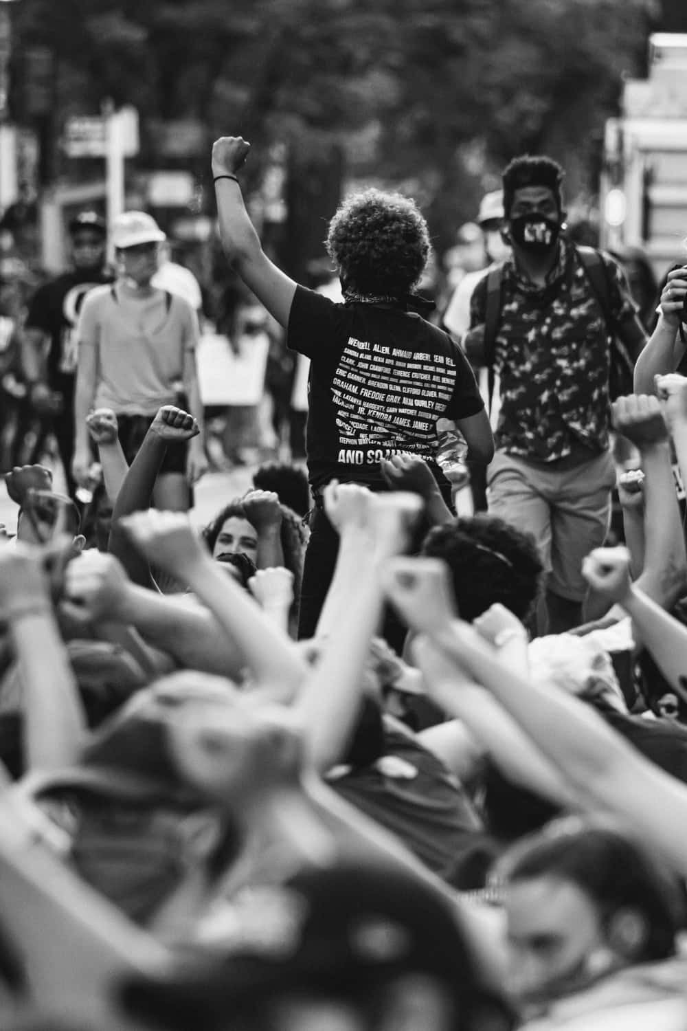 Black Culture, protesters, raising fists, HD Phone Wallpaper
