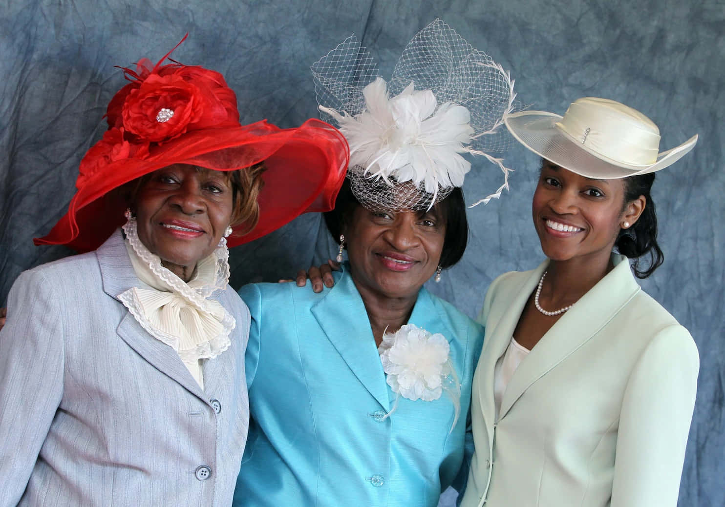 Black Culture, vibrant hats, textured gray backdrop, HD Desktop Wallpaper
