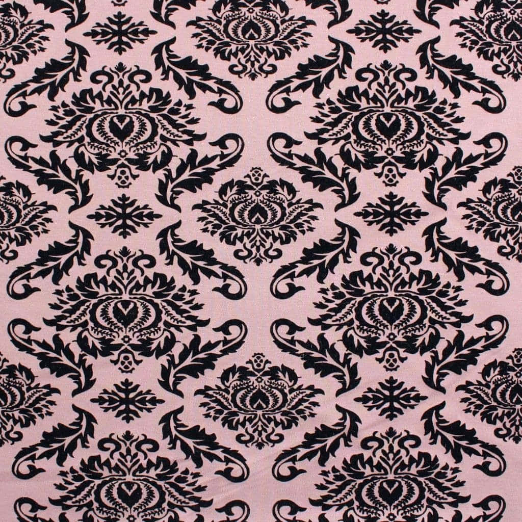 Black Damask, pink background, soft pink fabric, SD Desktop Wallpaper