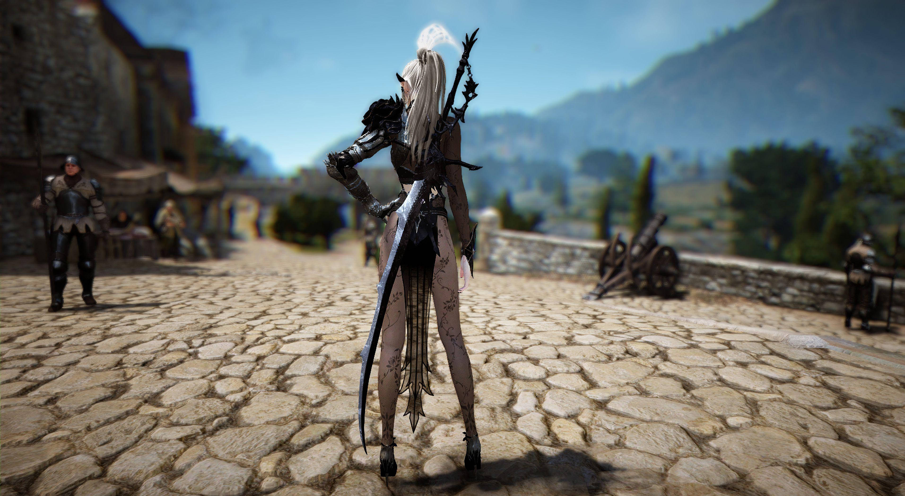 Black Desert Online, female warrior, ornate armor, 2K Desktop Wallpaper
