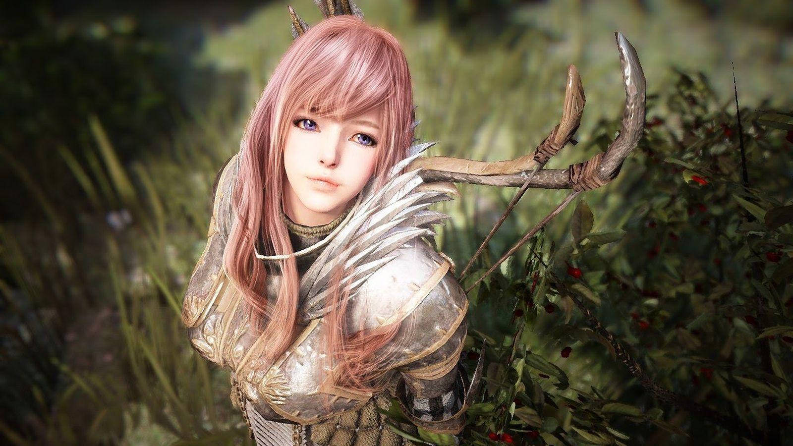 Pink Hair, Black Desert Online, elf archer, HD Desktop Wallpaper