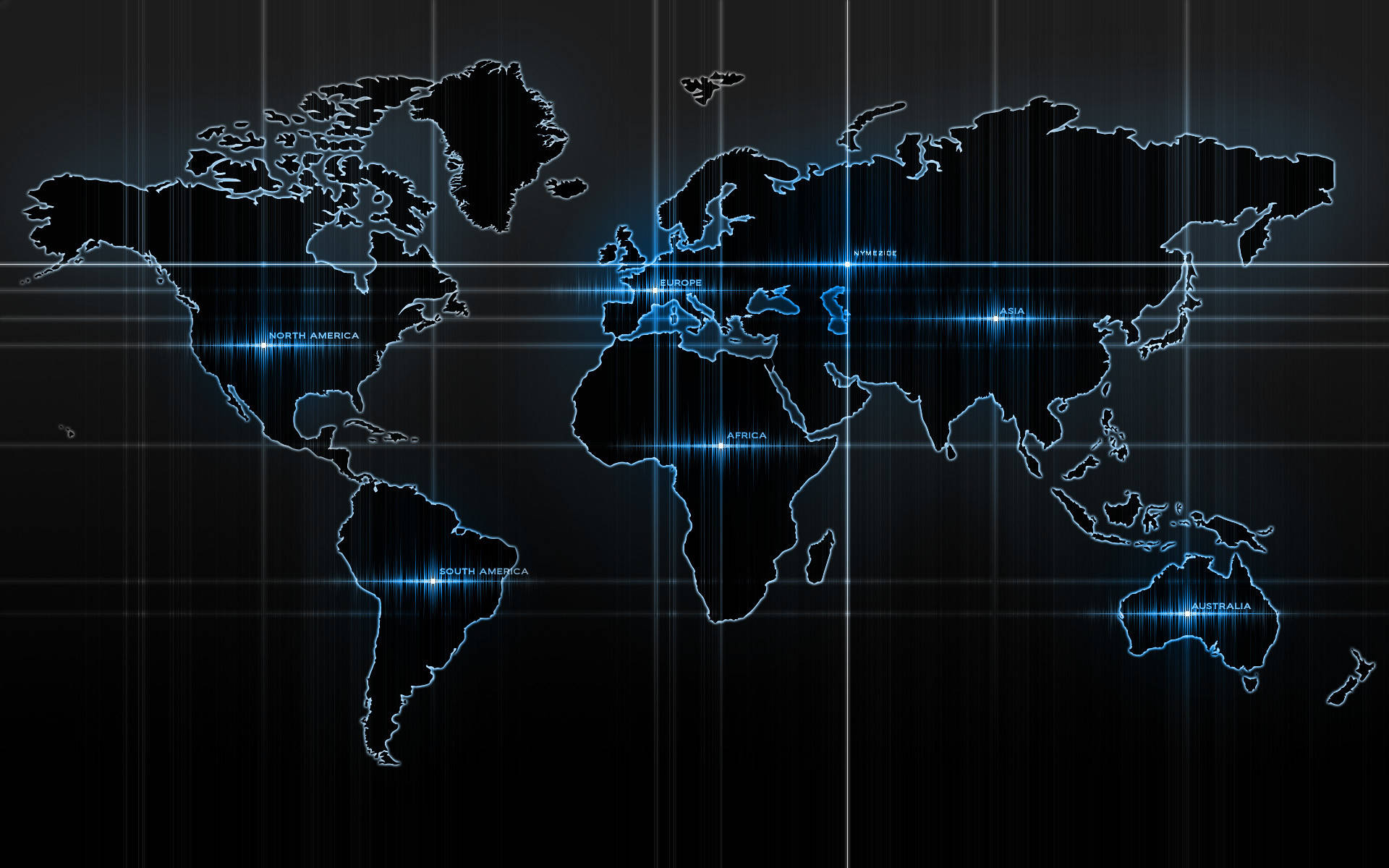 World Map, glowing blue, digital, Full HD Desktop Wallpaper