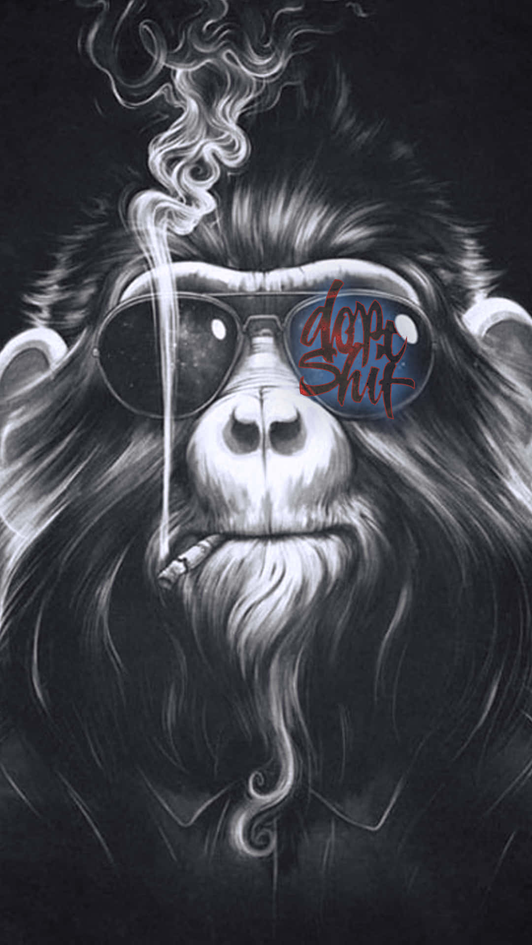 Black Dope, monkey, sunglasses, Full HD Phone Wallpaper
