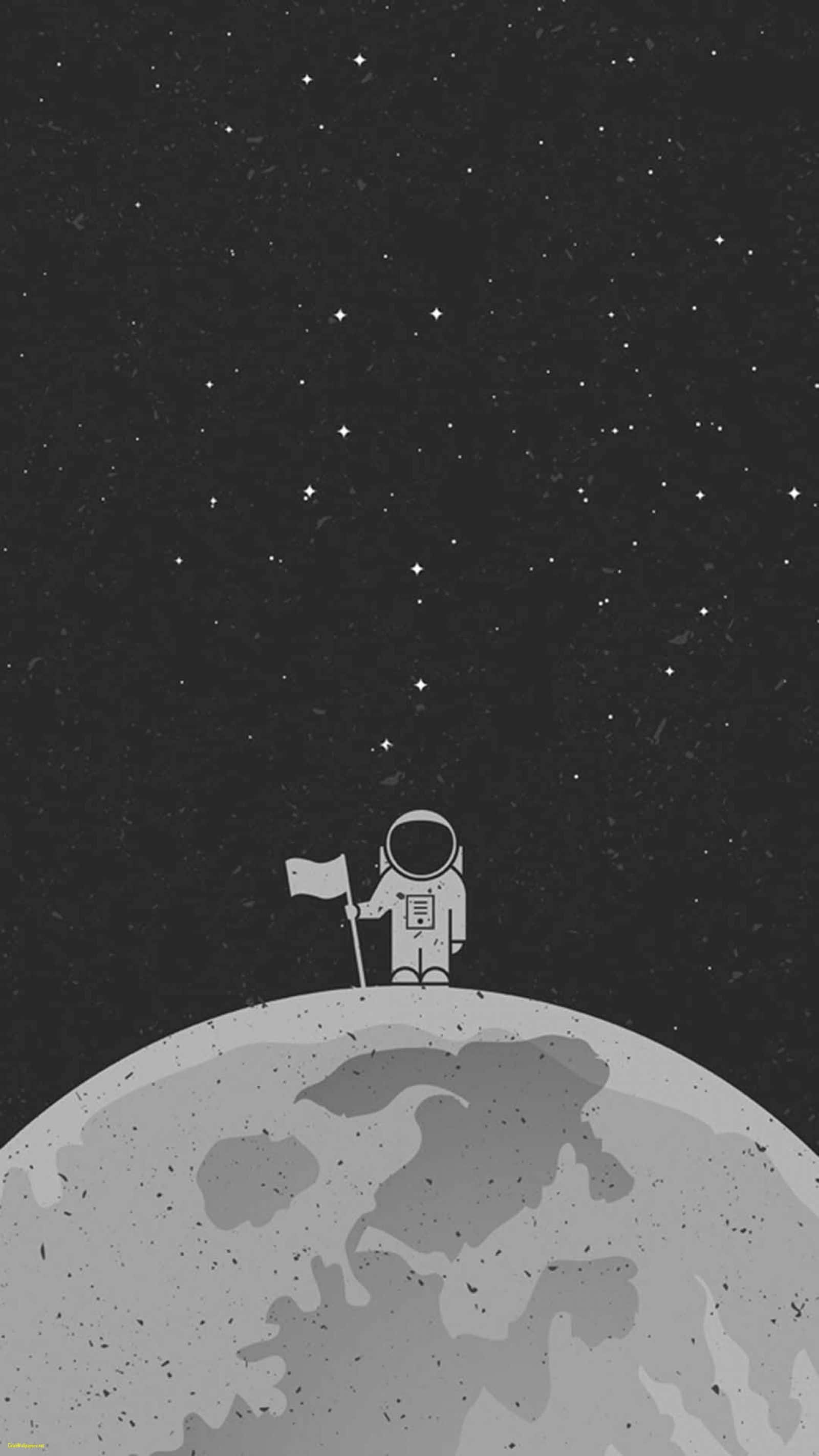 Black Dope, astronaut, moon, 2K Phone Wallpaper