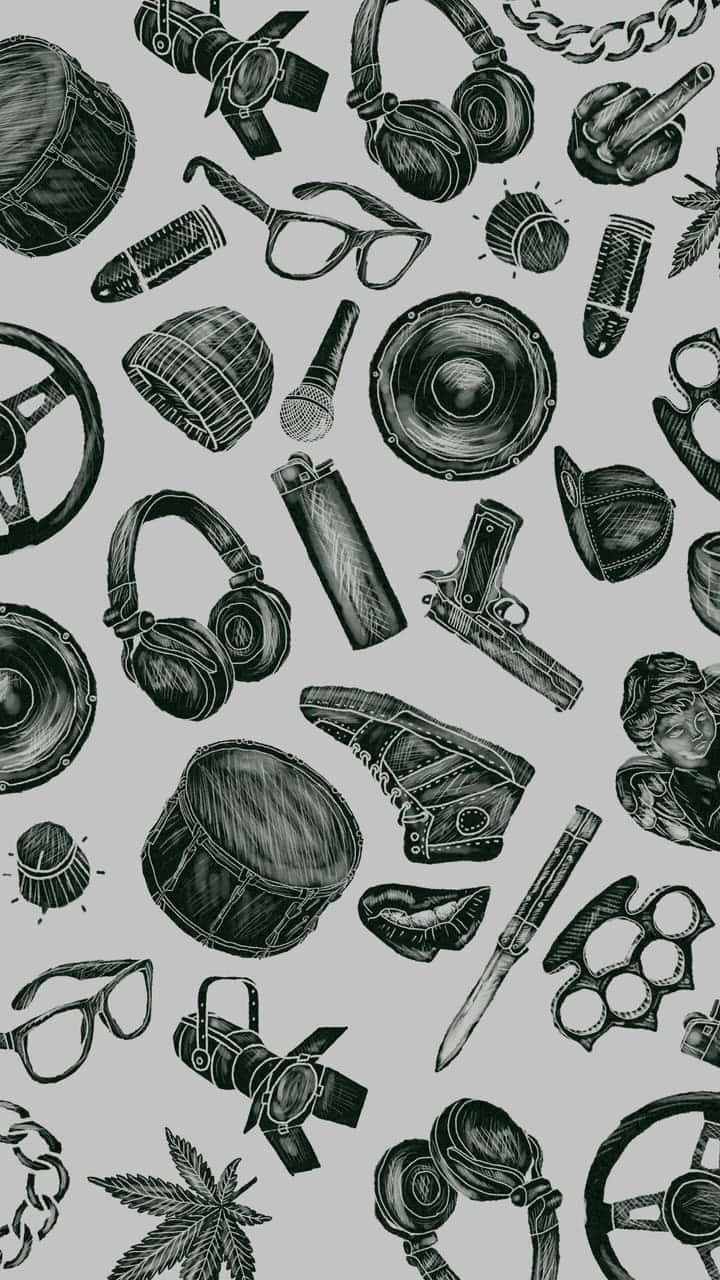 Black Dope, monochrome, sketch-style, HD Phone Wallpaper