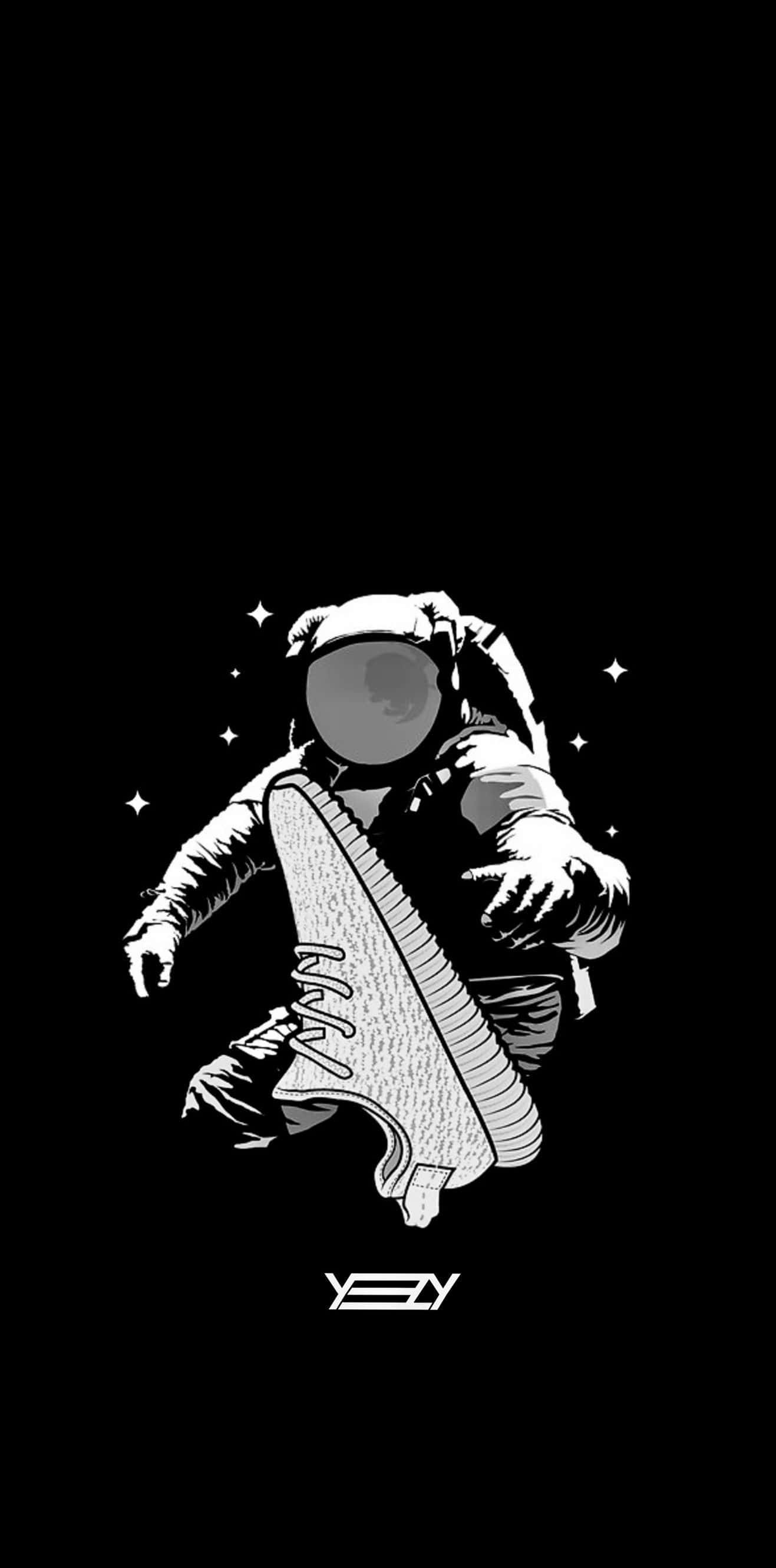 Black Dope, astronaut, sneaker, 2K Phone Wallpaper