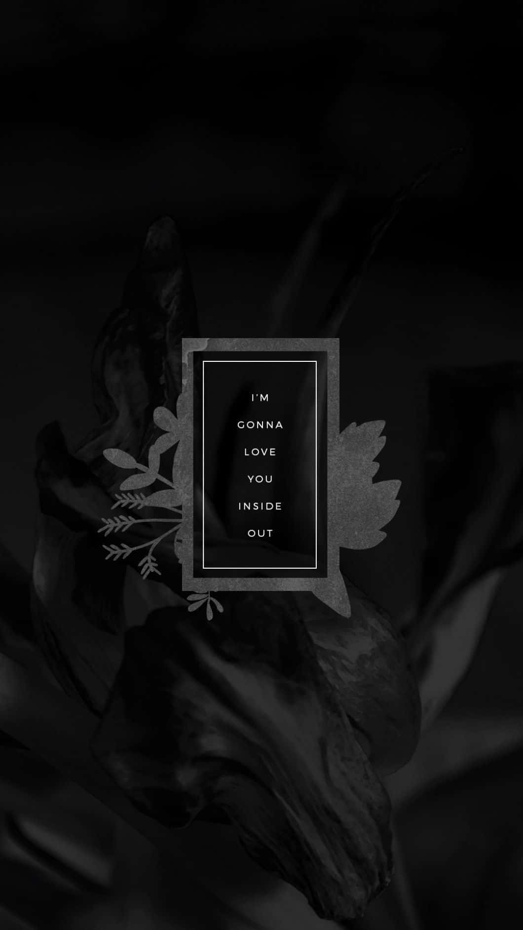 Black Dope, monochrome, dark floral background, HD Phone Wallpaper