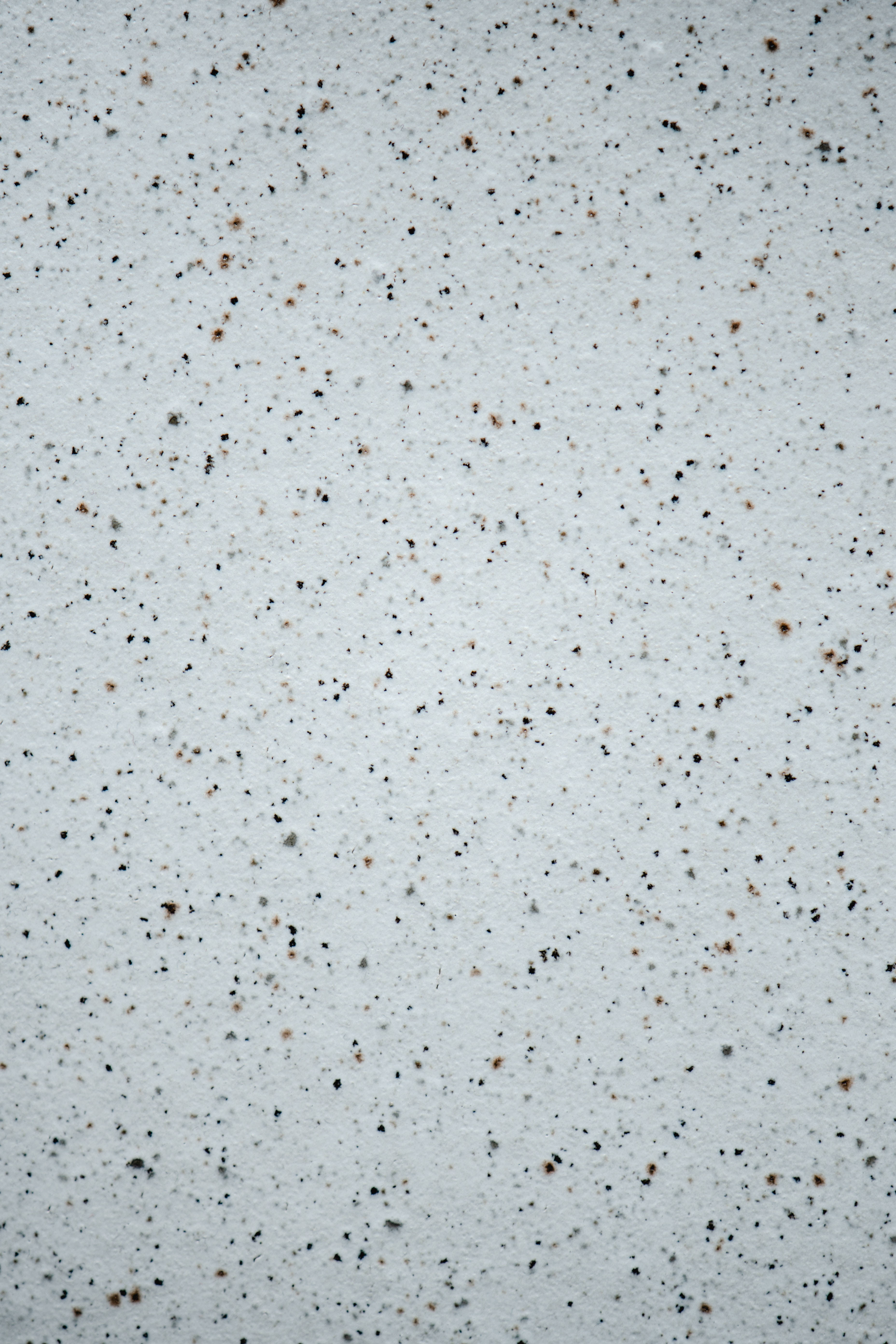 Black Dot iPhone, light gray surface, black flecks, 5K Phone Wallpaper