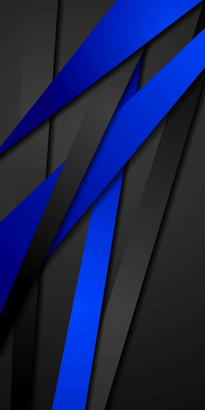 blue, black, diagonal stripes, HD Phone Wallpaper