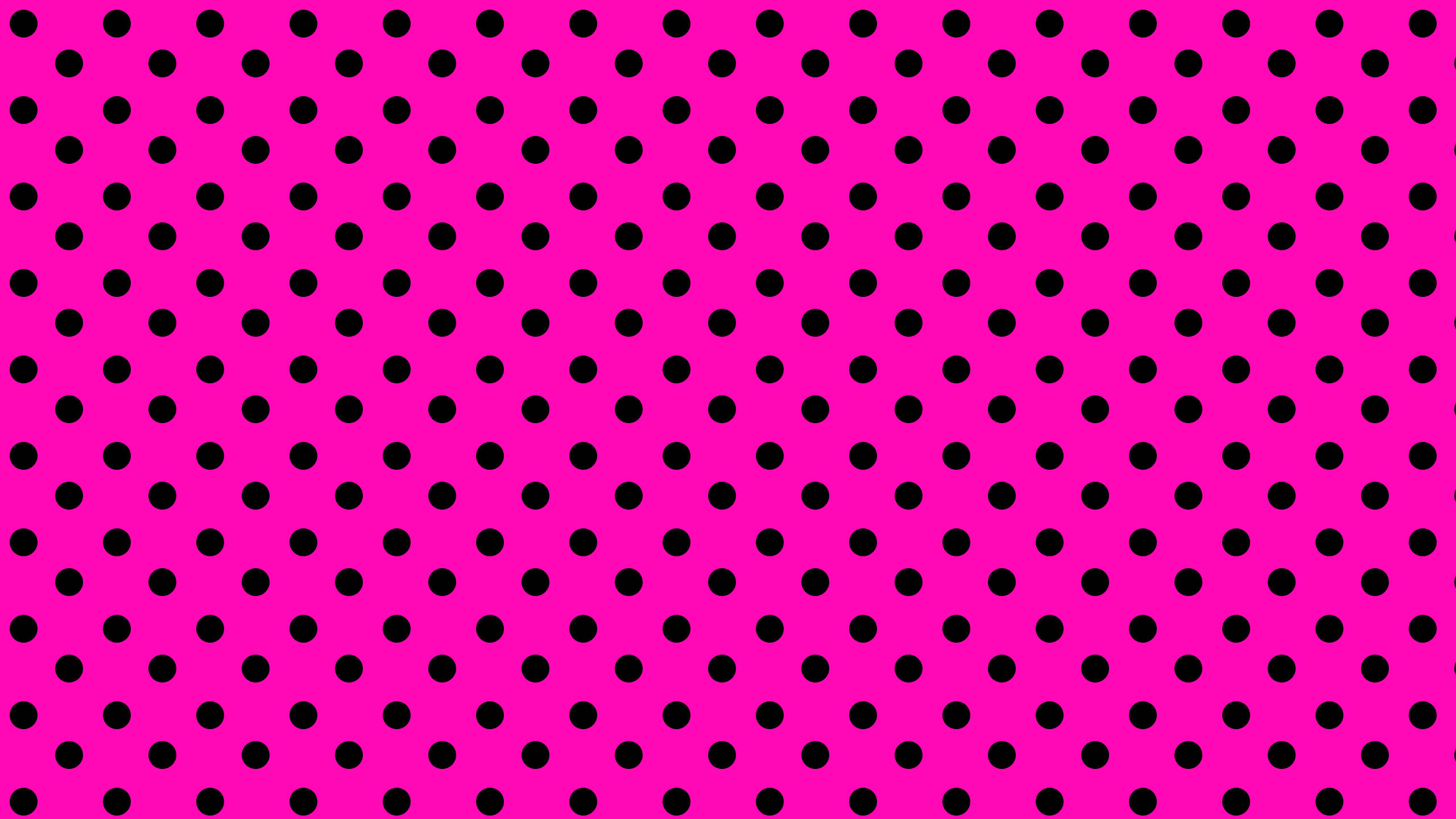 Black Dot iPhone, bright pink, black polka dots, 2K Desktop Wallpaper