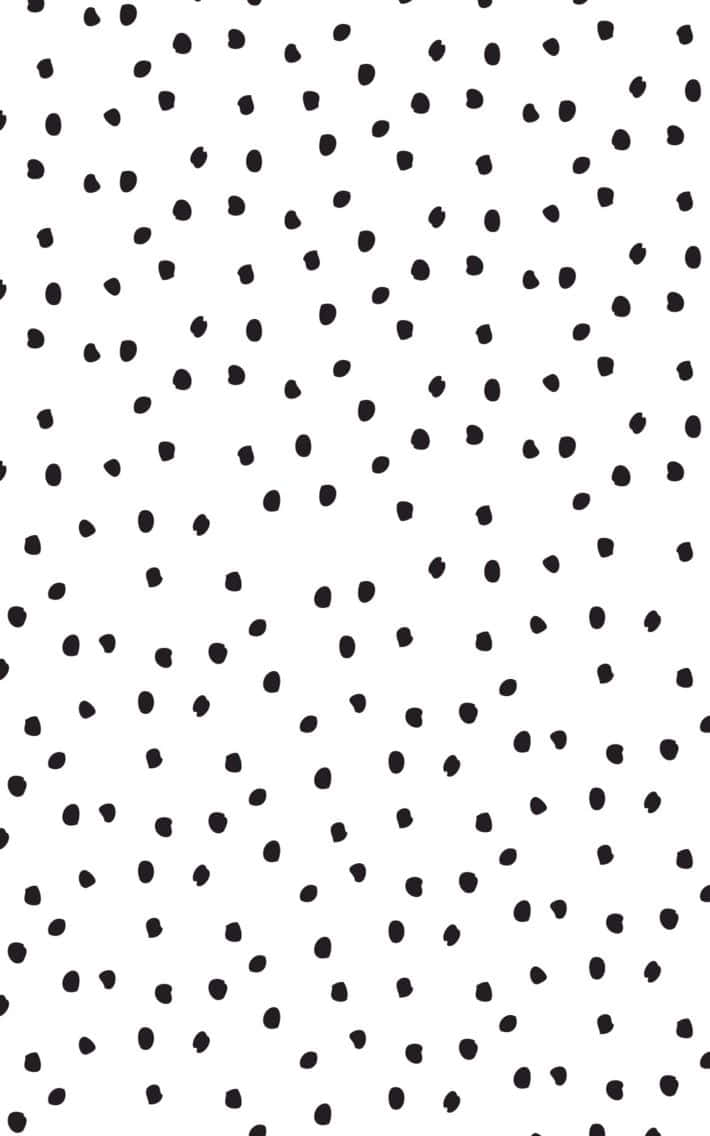 black dots, white background, black brushstroke dots, SD Phone Wallpaper