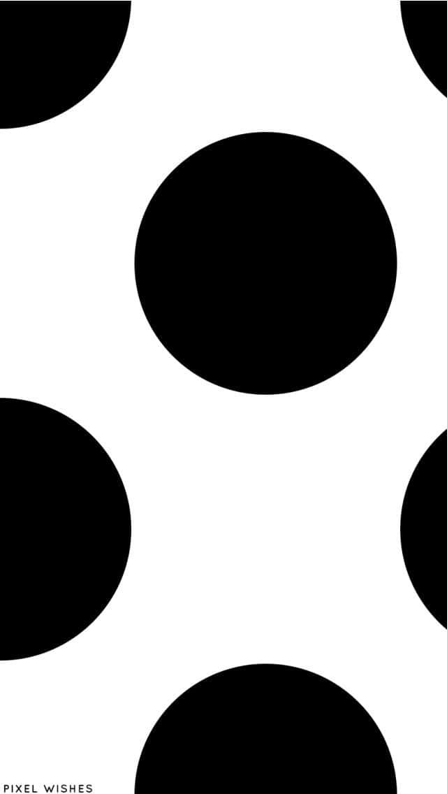 black dots, 640 x 1136, black circles, SD Phone Wallpaper