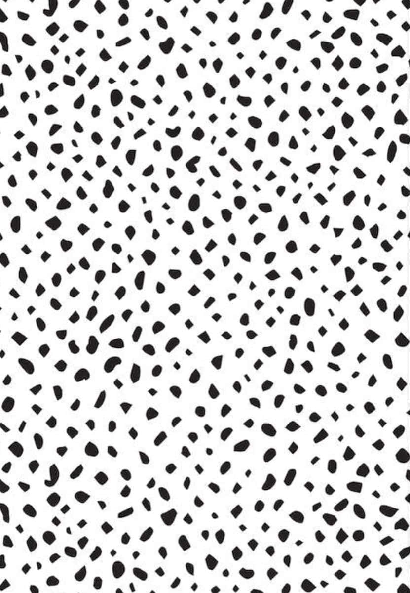 black dots, abstract shapes, black, SD Phone Wallpaper