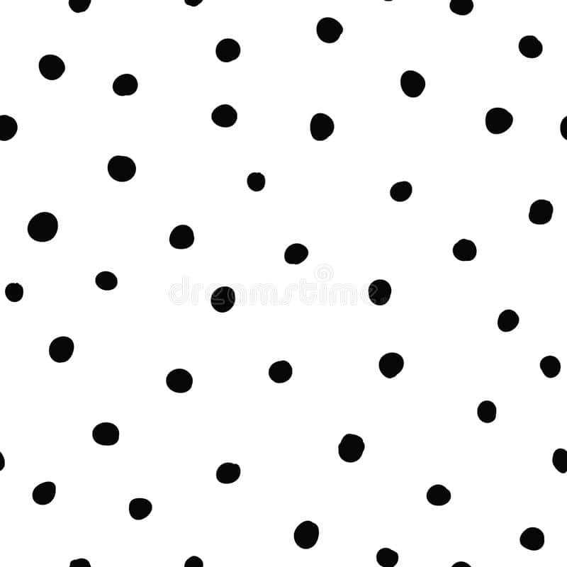 black dots, polka dots, crisp white background, SD Desktop Wallpaper