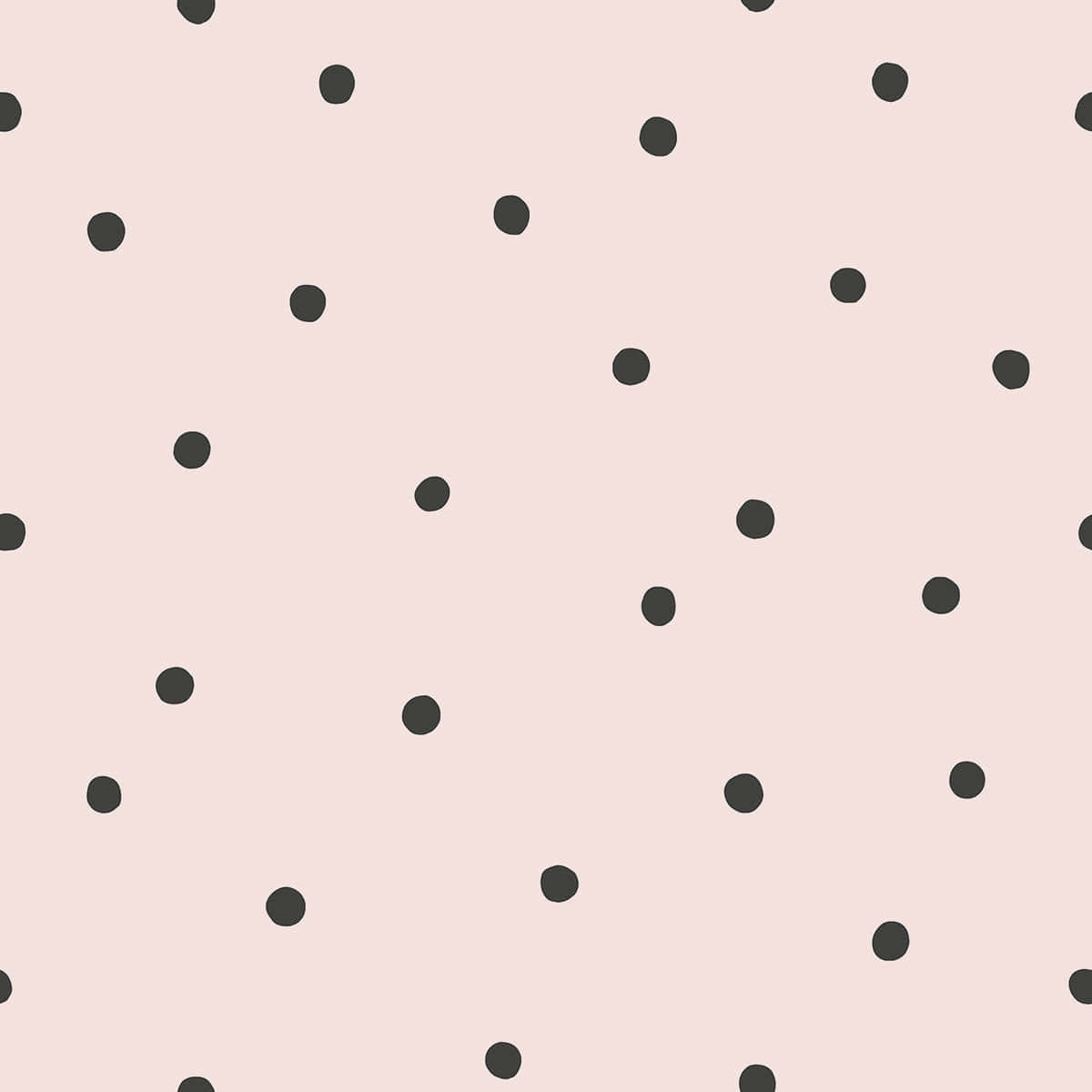 black dots, soft pink background, dark gray polka dots, SD Desktop Wallpaper