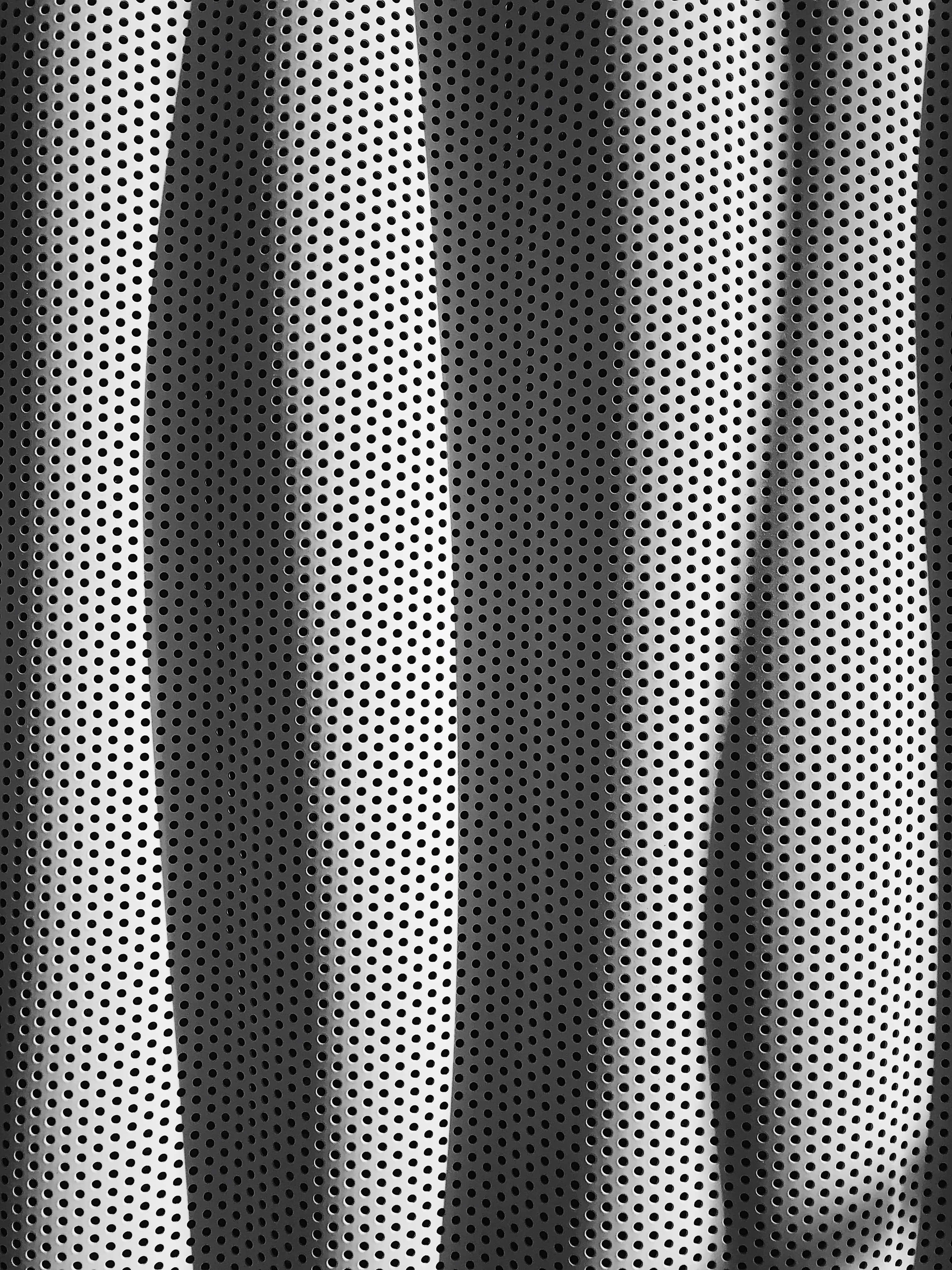 black and white photo, metal mesh, perforated metal sheet, 4K Phone Wallpaper
