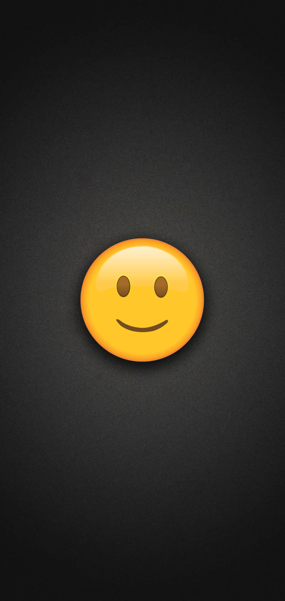Yellow Smile Emoji, classic black, dark textured background, Full HD Phone Wallpaper