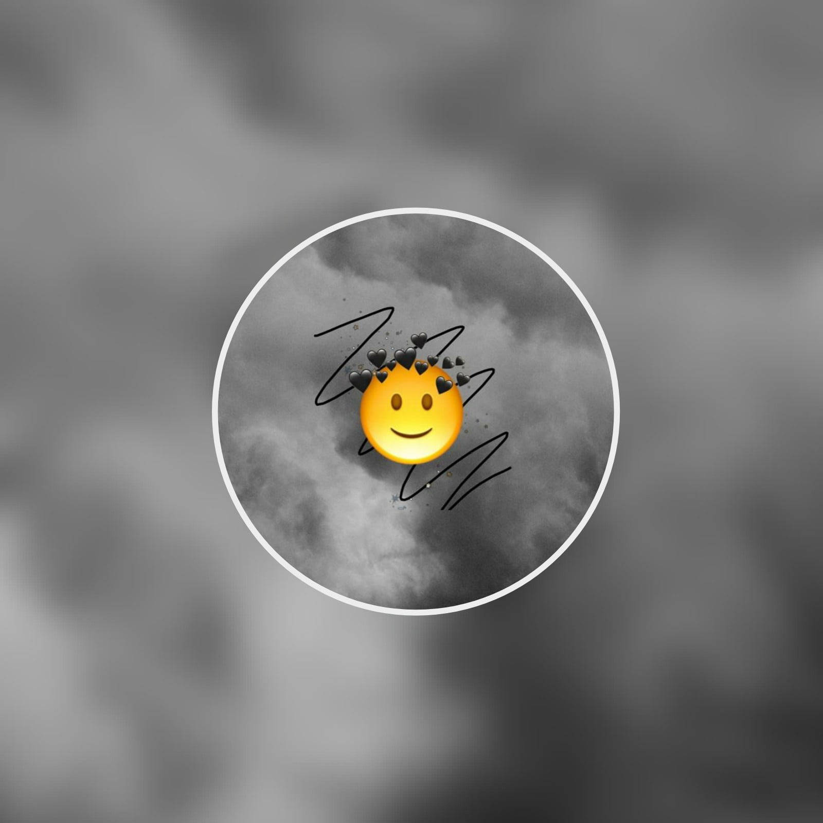 Black Emoji, yellow smiling emoji, black hearts, HD Desktop Wallpaper
