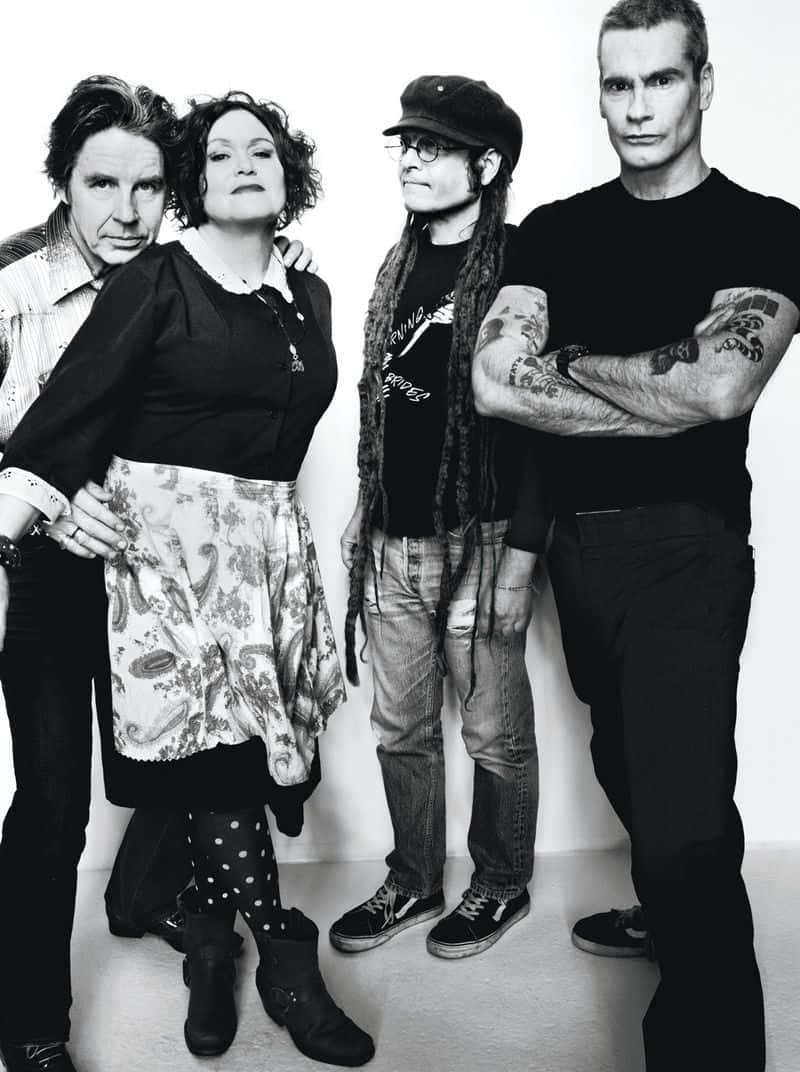 Black Flag, punk, studio portrait, SD Phone Wallpaper