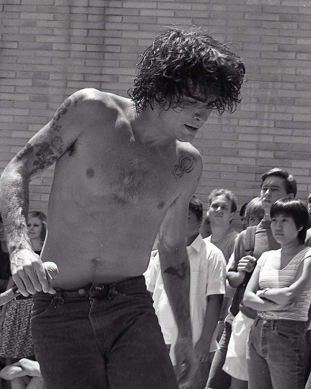 Black Flag Band, shirtless man, tattoos, HD Phone Wallpaper