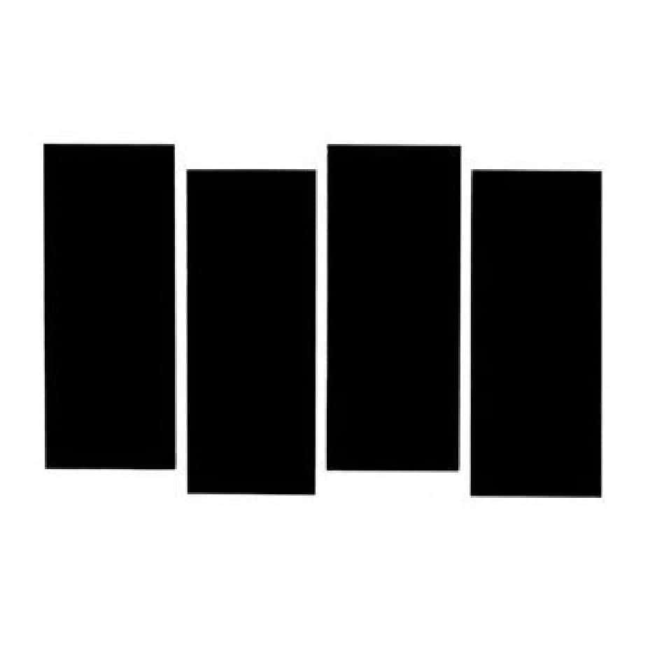 Black Flag Band, black rectangular panels, stark white background, SD Phone Wallpaper