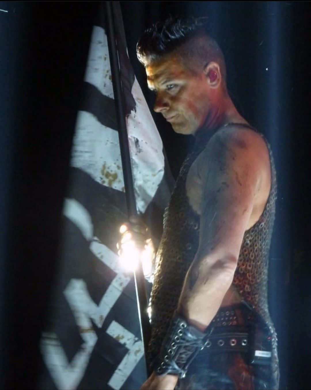 Black Flag, muscular man, tattoos, HD Phone Wallpaper