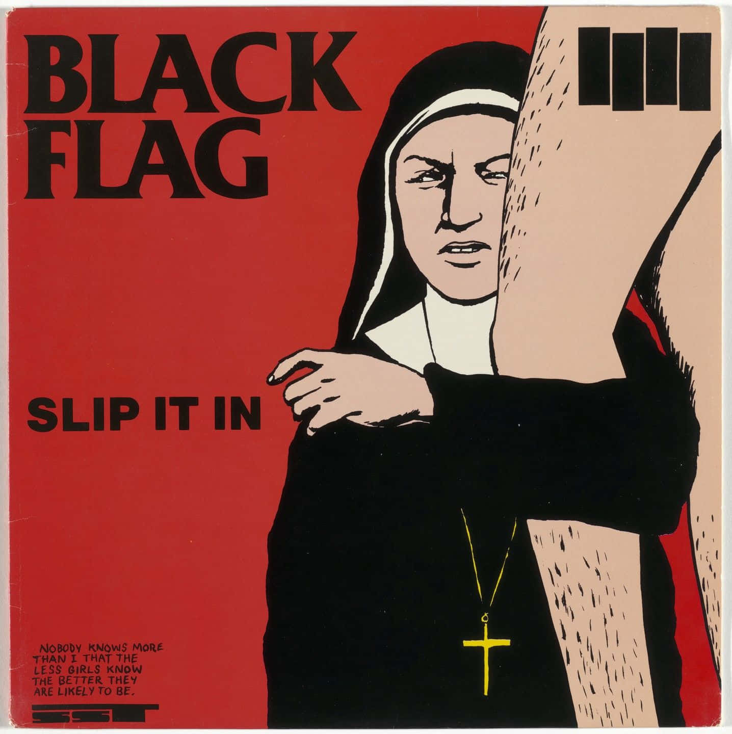 Black Flag, nun, yellow cross necklace, HD Phone Wallpaper